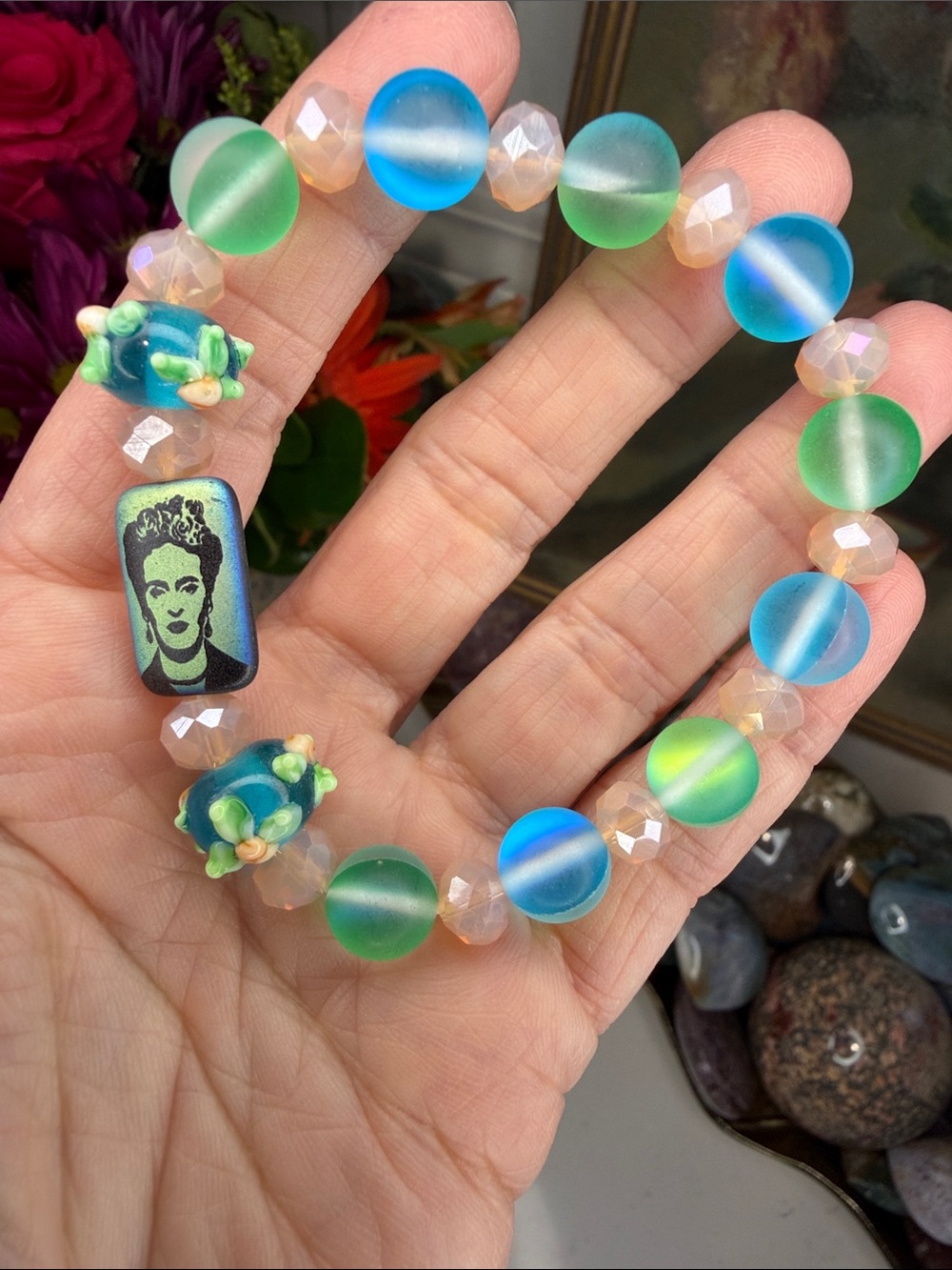 HER OWN COLORS • Artisan Gemstone Bracelet: B1359
